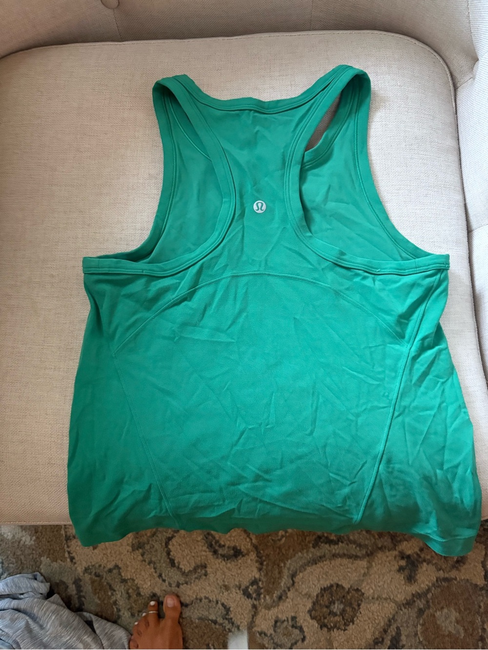lululemon athletica Teal Green Racerback Tank Top